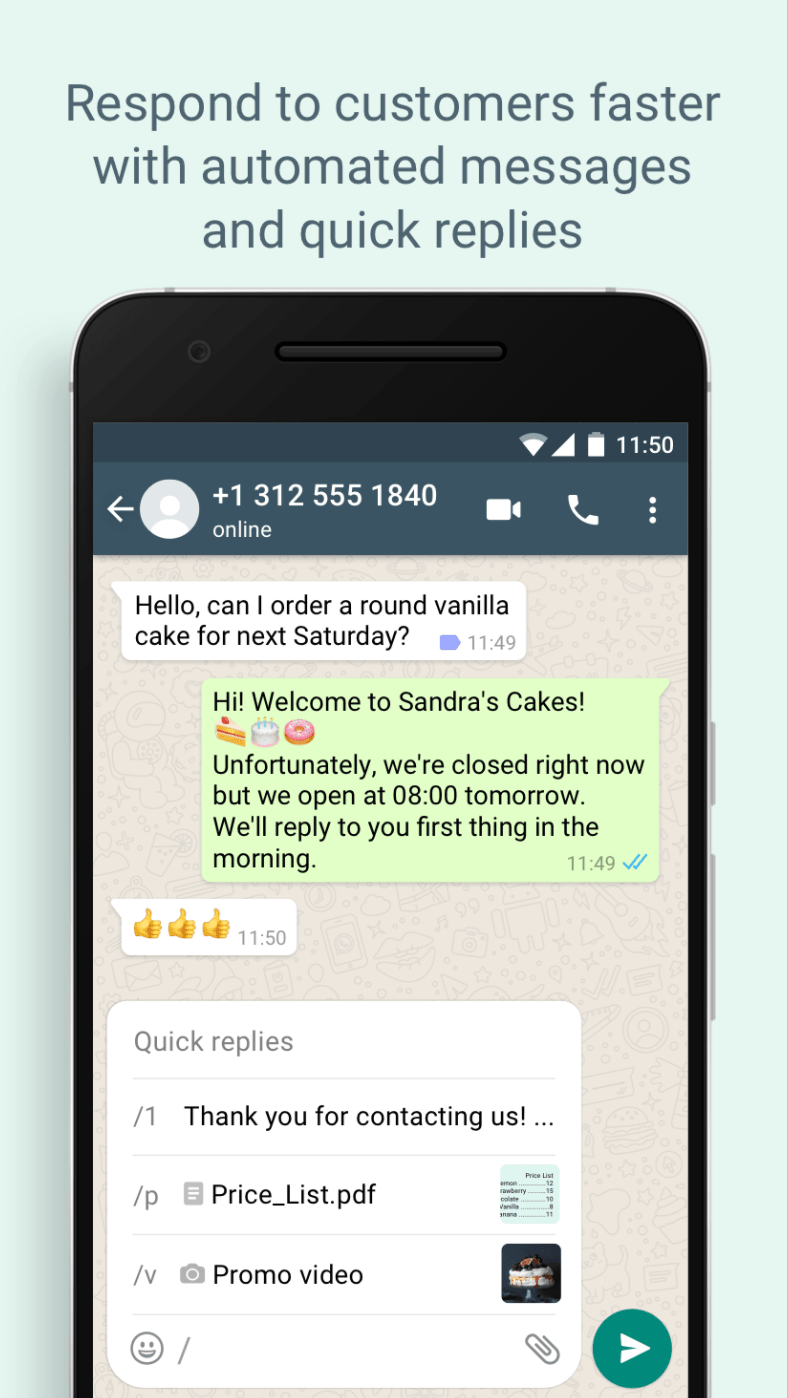 اپلیکیشن WhatsApp Business Bete