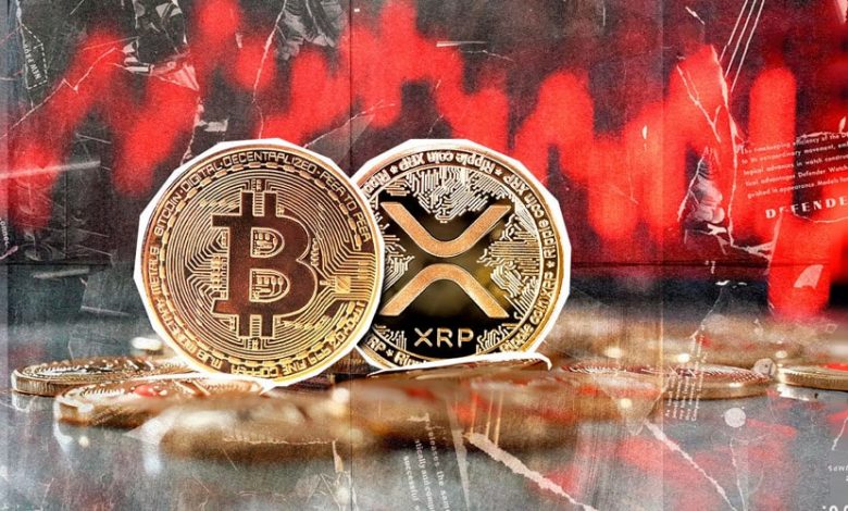 سایه سنگین بیتکوین بر سر ریپل؛ اصلاح قیمت XRP تا کجا ادامه دارد؟