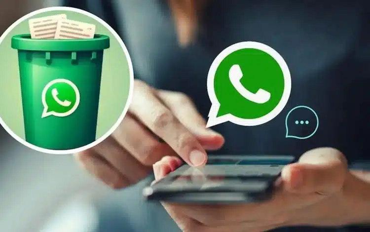 آموزش خالی کردن سطل زباله مخفی واتساپ در اندروید