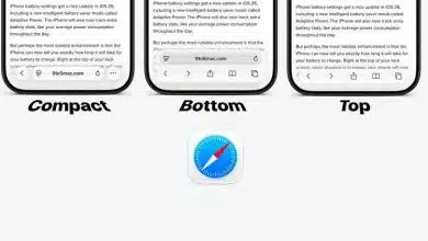 تغییر طراحی نوارابزار سافاری در iOS 26