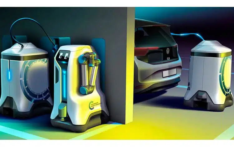 ربات شارژر هوشمند خودروهای برقی در چین آزمایش شد