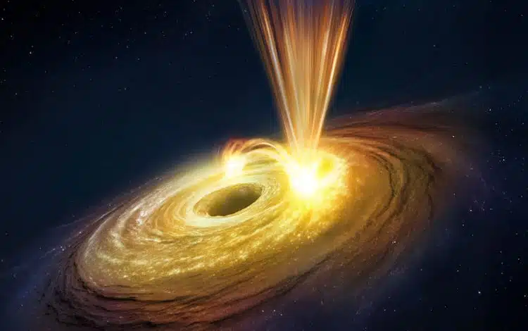 مشاهده بادهای فوقسریع سیاهچالههای غولپیکر که با سرعت نزدیک به نور حرکت میکنند