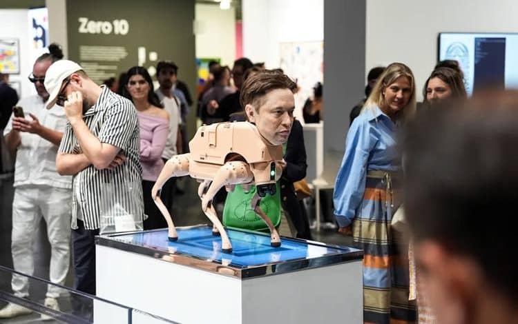 نمایش خلاقانه بیپل در Art Basel: رباتهایی با چهره مشاهیر