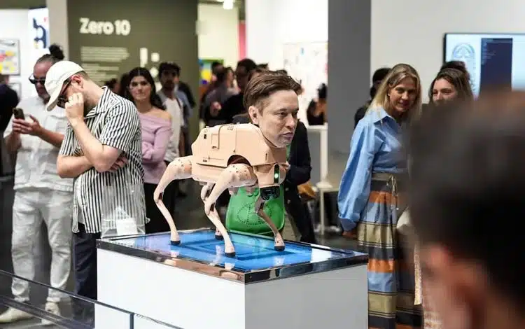 نمایش خلاقانه بیپل در Art Basel: رباتهایی با چهره مشاهیر