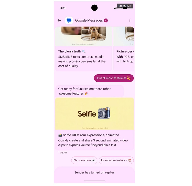 قابلیت عجیب Google Messages در حال انتشار است؛ اپلیکیشن خودش با شما چت می‌کند